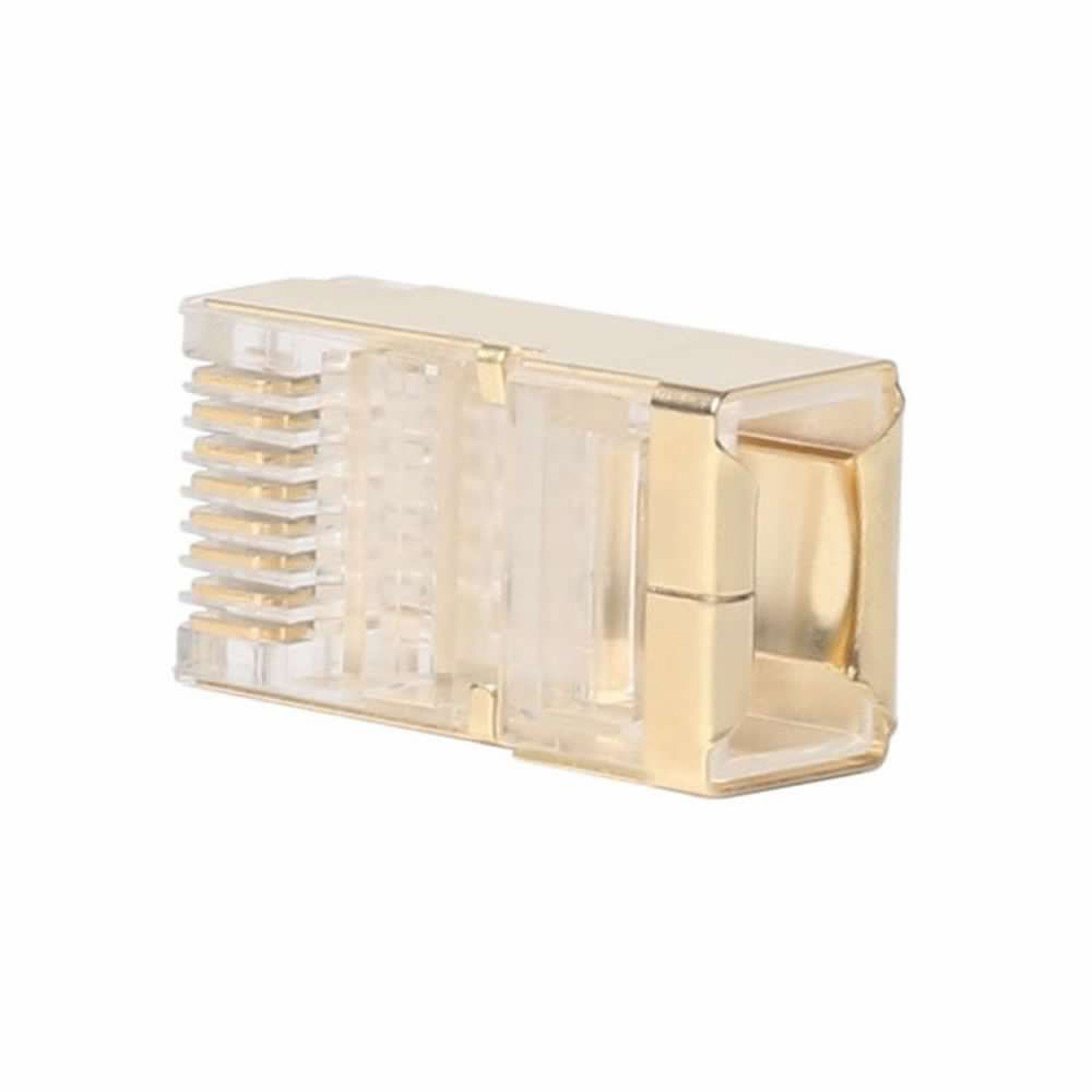 superior ZRL® RJ45 CAT5 Crimp Connector Gold-Plated Crystal Plug